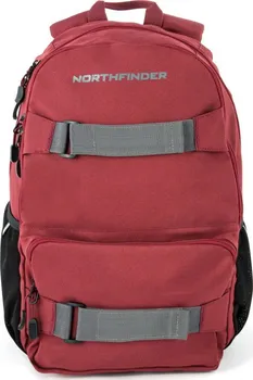 Městský batoh Northfinder Graysen 18 l tmavě rudý