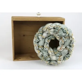 Věnec Věnec z pytlíčků vánoční - starozelená