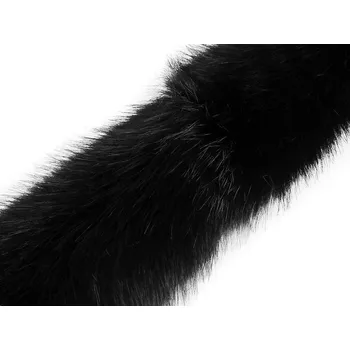 Stoklasa Oděvní dekorační kožešina černá 9 cm/1 m