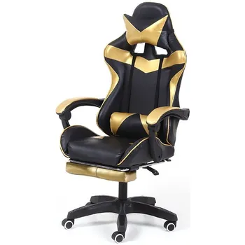 Herní židle Recenze Počítačová herní židle s podnožkou 133 cm