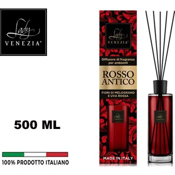 Aroma difuzér Lady VENEZIA Pokojová vůně 500ml ROSSO ANTICO Diff