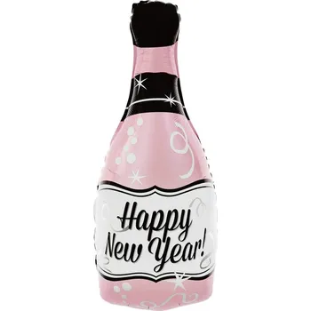 Party dekorace Party Pal Foliový balonek šampaňské růžové 49x100 cm
