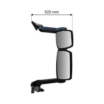 Auto zrcátko Zpětné zrcátko pro IVECO Stralis, Trakker, EuroCargo Tector od 2006, dlouhý držák, 811x520mm, 24V, elektricky ovládané, kompletní, pravé 14244