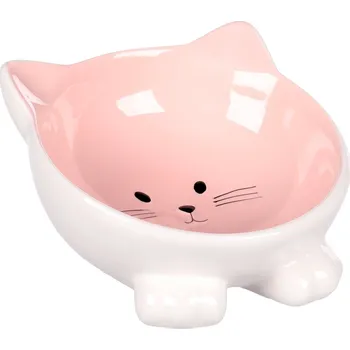 Flamingo Puzi miska pro kočky 13,8 cm růžová 125 ml