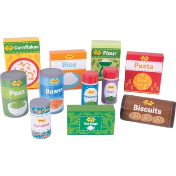 Hračka Bigjigs Toys Sada trvanlivých potravin