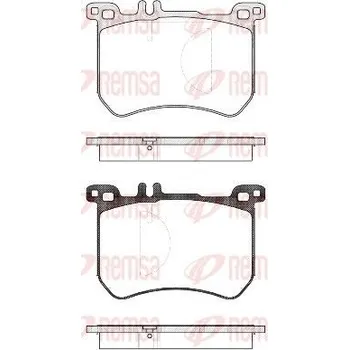 Brzdová destička Sada brzdových destiček, kotoučová brzda REMSA 1533.00