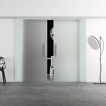 Interiérové dveře Skleněné posuvné dveře dvoukřídlé 155cm matné BA2V7G