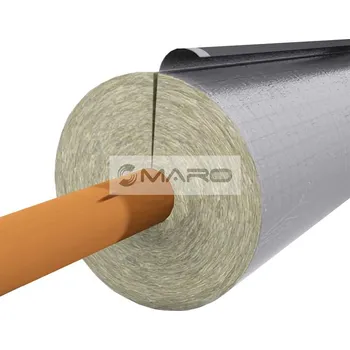 Paroc Izolace z kamenné vlny Hvac Section AluCoat T vnitřní průměr 89 mm, tloušťka stěny 30 mm, tyč 1,2 m, 16467