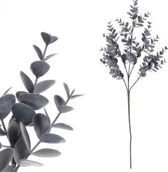 Umělá květina Autronic Eukalyptus větev 62 cm šedý