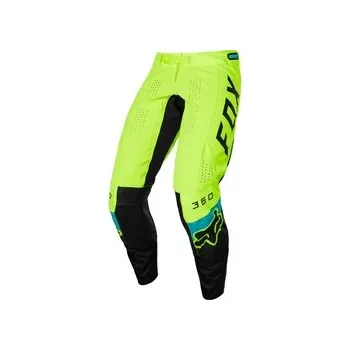 Moto kalhoty MX Kalhoty FOX 360 Dier Pant Flo Yellow 2022, Velikost 36