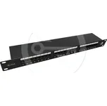 SX24-5E-STP-BK-N - 19" patch panel, 1U, 24x RJ45 CAT5E STP