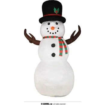 Karnevalový kostým Guirma Sněhulák nafukovací a svítící 260 cm
