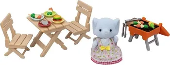Doplněk k figurce Sylvanian Families 5640 BBQ sada na piknik se slonem
