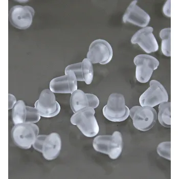 Materiál na výrobu šperku Silikonové náušnicové zarážky - 1.000ks - 1 000Ks