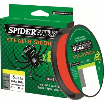 Spiderwire Stealth Smooth 8 Červená 0,19mm/150m