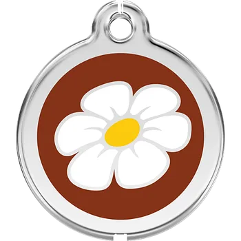 psí známka Známka Red Dingo Sedmikráska hnědá velikost známky: M - 30 mm