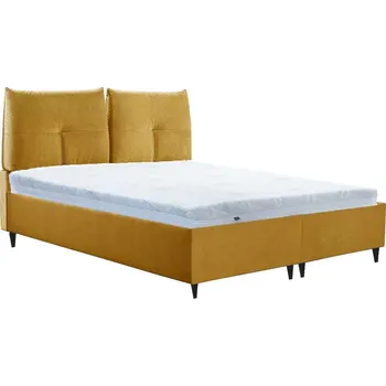 Postel Dvoulůžko ROMBA HIGH | 140x200 | s úložným prostorem a roštem | VÝBĚR TKANIN A NOŽIČEK