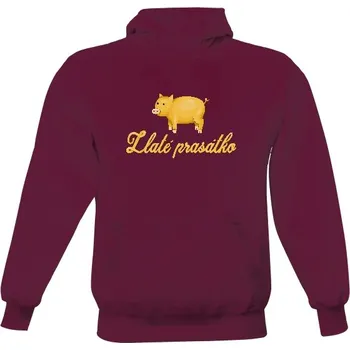 Pánská mikina Pánská mikina s kapucí s potiskem Zlaté prasátko pánské