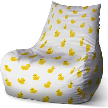 Sedací pytel Sablio Sedací vak Bean Žluté kačenky - 100 x 90 x 45 cm