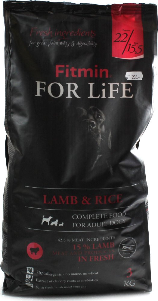 Fitmin for life lamb 2024 & rice 15 kg