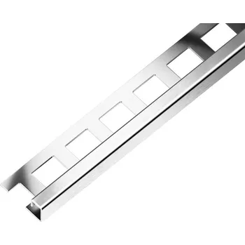 ACARA SP7 ukončovací lišta Q, pravidelná, nerez V4A kartáč, 6 mm, 2,5 m AAECK 60-PR/V4A