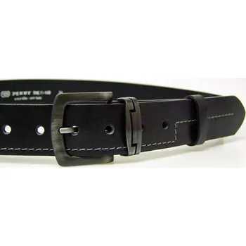 Opasek PENNY BELTS Kožený opasek 09-4-60 černý - 100 cm