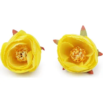 umělá květina Umělý květ pryskyřník Ø6 cm, barva 2 žlutá