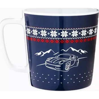 PORSCHE Collector's Cup No. 2 Christmas Hrnek na kávu nebo čaj vánoční modrá 500ml