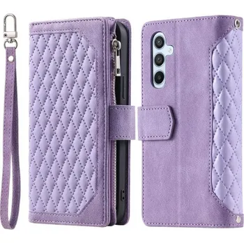 Pouzdro na mobilní telefon Pouzdro na Samsung Galaxy S23 FE Luxury Double Layer fialové