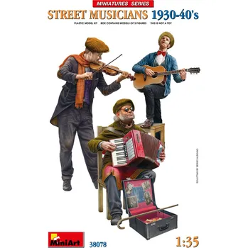 Plastikový model 1/35 Street Musicians 1930-40's (3 fig.)