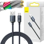 Kabel USB-A -> USB-C Baseus Crystal CAJY000401 120cm 100W 6A QC 3.0 PREMIUM CABLE