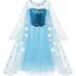 Karnevalový kostým Dětský kostým Elsa s flitry a doplňky tyrkysový