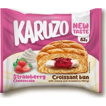 Karuzo světlé s náplní jahodový cheesecake, 82g