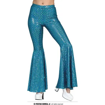 Karnevalový kostým Guirca Dámské elastické zvonové kalhoty mořská panna Velikost: M 38/40