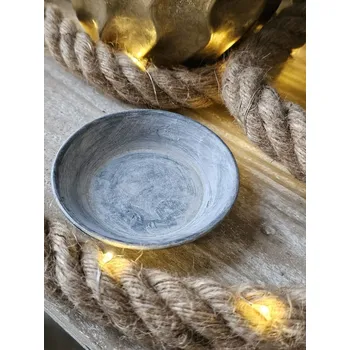 Svícen Zinkový antik plechový svícen Dorié - Ø 9*2cm