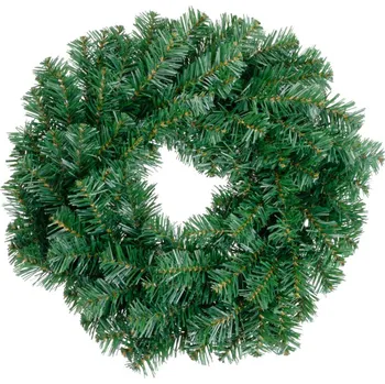 Věnec MagicHome 8091626 vánoční věnec z umělého jehličí zelený 45 cm