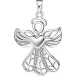 Majya Stříbrný přívěsek ANDĚL se SRDCEM Ag/; ≤1,63 g 10799