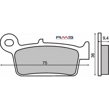 Autodíl Brzdové destičky RMS 225102630 organické