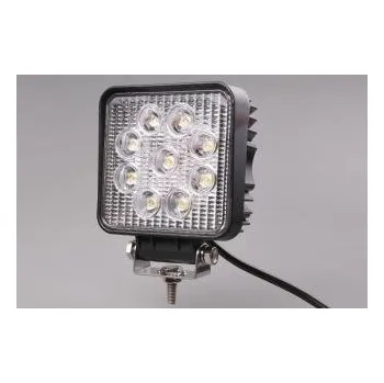 Pracovní světlo Pracovní světlo 9xLED výkonných diod, 9-33V s kabelem 0,35m, 105x105mm, 2200 lm 13946