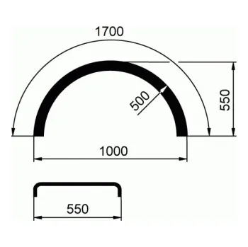 Blatník karosérie Blatník 550x1700 R500 10601
