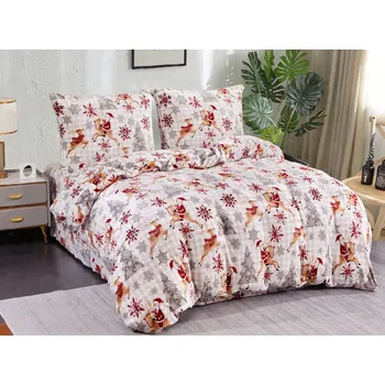 Povlečení Textilomanie North Pole bílé 140 x 200, 70 x 80 cm zipový uzávěr