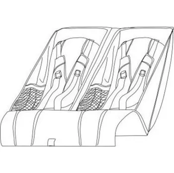 vozík za kolo Thule Seat Double Black 54621