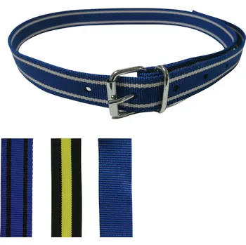 Chov hospodářského zvířete krční řemen, přezka se zajištěním, 140 cm modrý