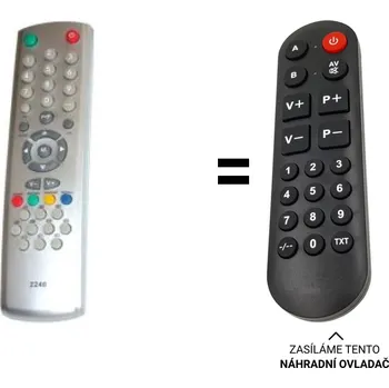 Dálkový ovladač Digihome 14437 náhradní dálkový ovladač pro seniory