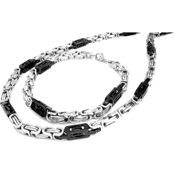 Souprava šperků Steel Jewelry Set řetízek a náramek z chirurgické oceli SET140309 dárkové balení zdarma