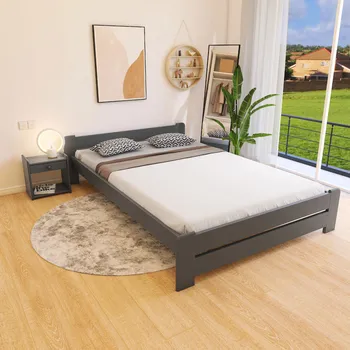 Postel Maxi Postel z masivu Evropa 180 x 200 cm - barva Šedá