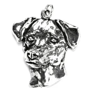 Přívěsek Stříbrný přívěsek russell terier - P944 (Stříbrný pes terier)