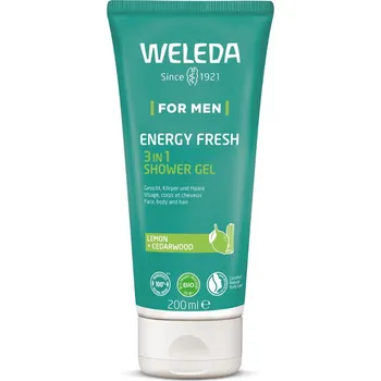 Sprchový gel Weleda For Men Energy Fresh BIO sprchový gel 3v1 200 ml