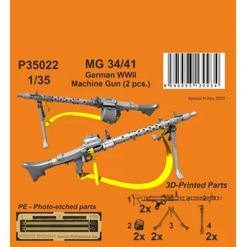 Plastikový model 1/35 MG 34/41 German WWII Machine Gun, 2 pcs. (3D)