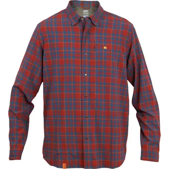 Pánské oblečení Pánská košile s dlouhým rukávem Warmpeace Tucson Brick red L